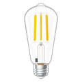 Ultra-thin LED chips embedded along glass tubes create an all-around beautiful glow.