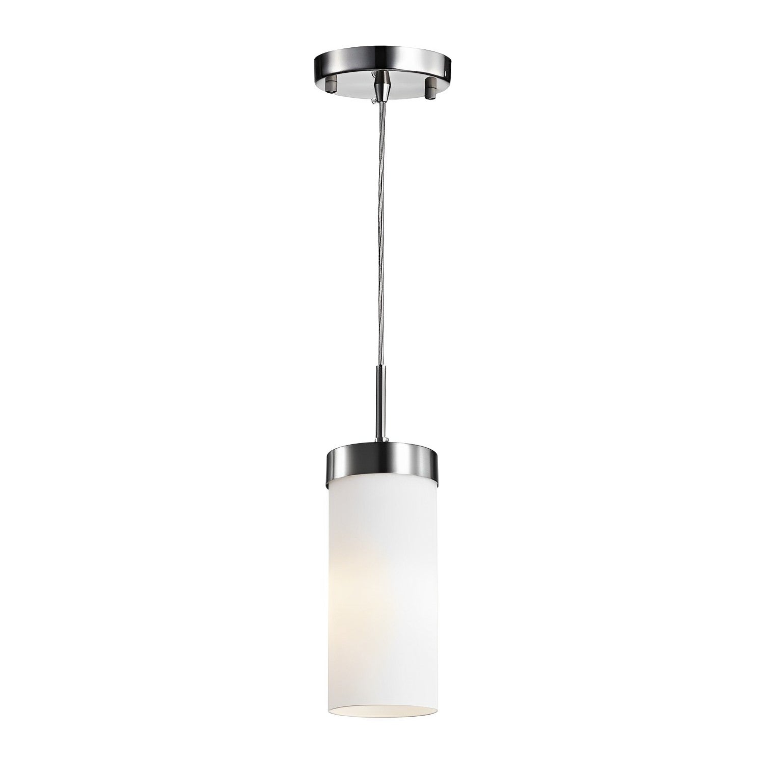 Kitchen Pendant Lighting - Satin Nickel Loft Barn Hanging Pendant Light Fixture - 9W - 900 Lumens - 3000K & 4000K - Energy Star & UL Listed