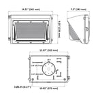 LED Semi Cutoff Wall Pack, 90W, Dimmable, 10000 Lumens