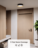 Sunco Skylen Flush Mount Ceiling Light is covered by a 5 year warranty. 