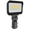 LED flood light with slip fitter mount  on a white background