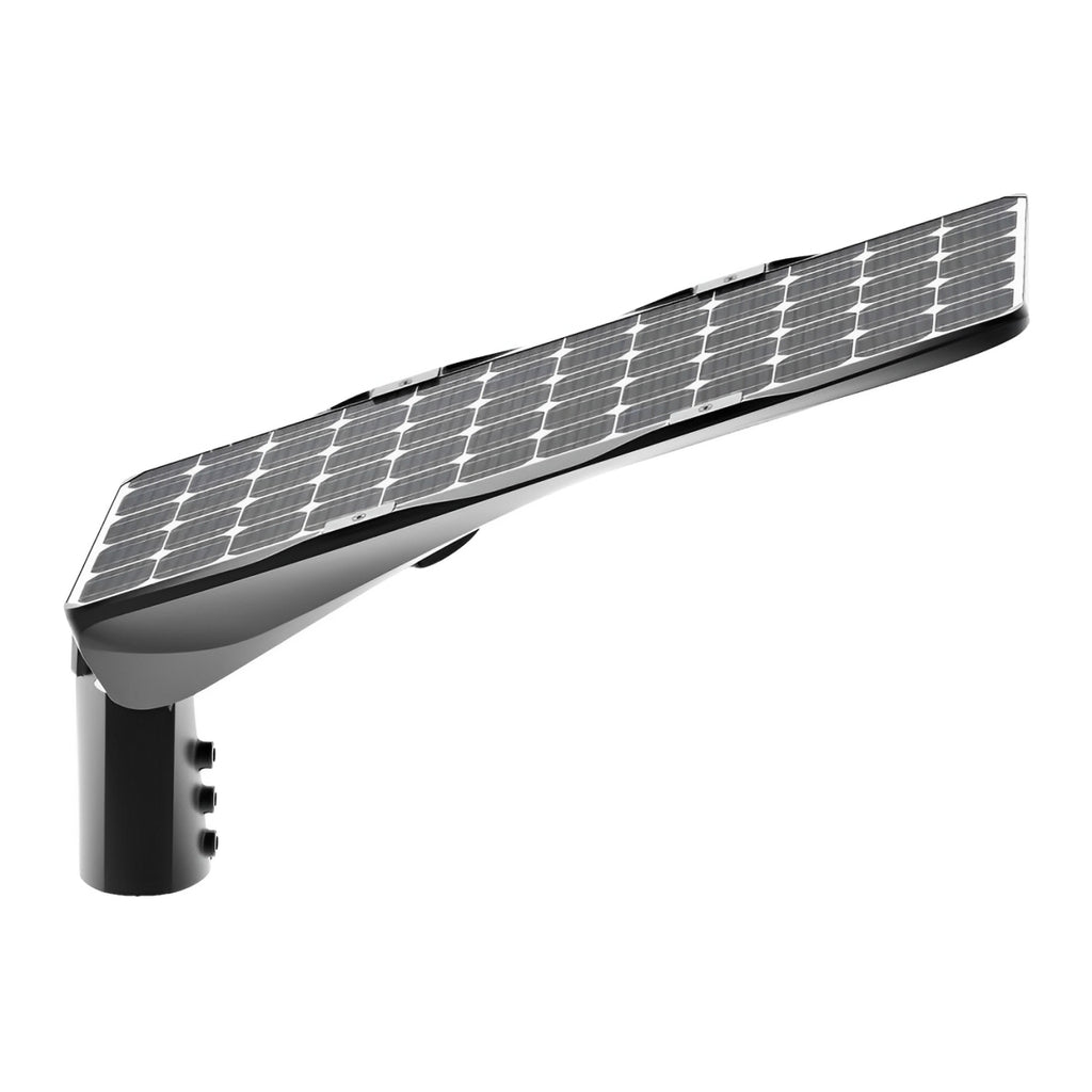 LED Solar Area Light, Motion Activated, Dusk to Dawn Photocell, 50W, 4500 Lumens