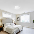 Square LED Puff Ceiling Light, Pulse, White, Surface Mount, 120V, 1700 Lumens
