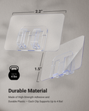 Outdoor String Light Clips are 2.2"x1.5" and can hold up to 4lbs.