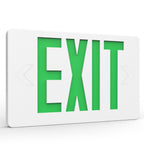 The 2 Head LED Exit Sign is designed to provide clear and visible guidance during emergencies. It has highly visible green letters with arrows that stand out, even from a distance.