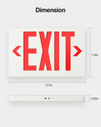 LED Exit Sign (Red), Damp Rated