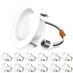 Recessed LED Retrofit Lighting, 4 Inch, Baffle, 660 Lumens