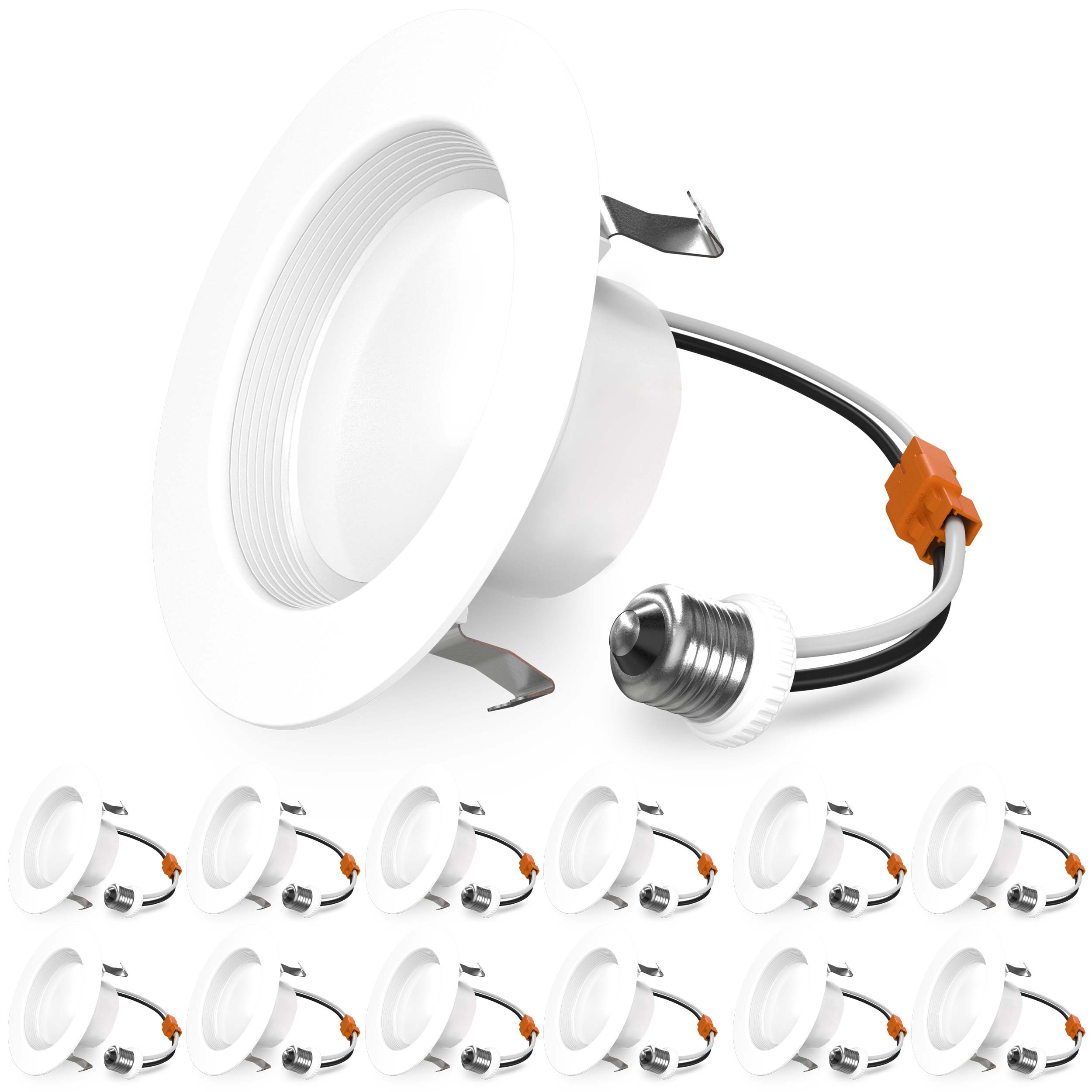 Recessed LED Retrofit Lighting, 4 Inch, Baffle, 660 Lumens