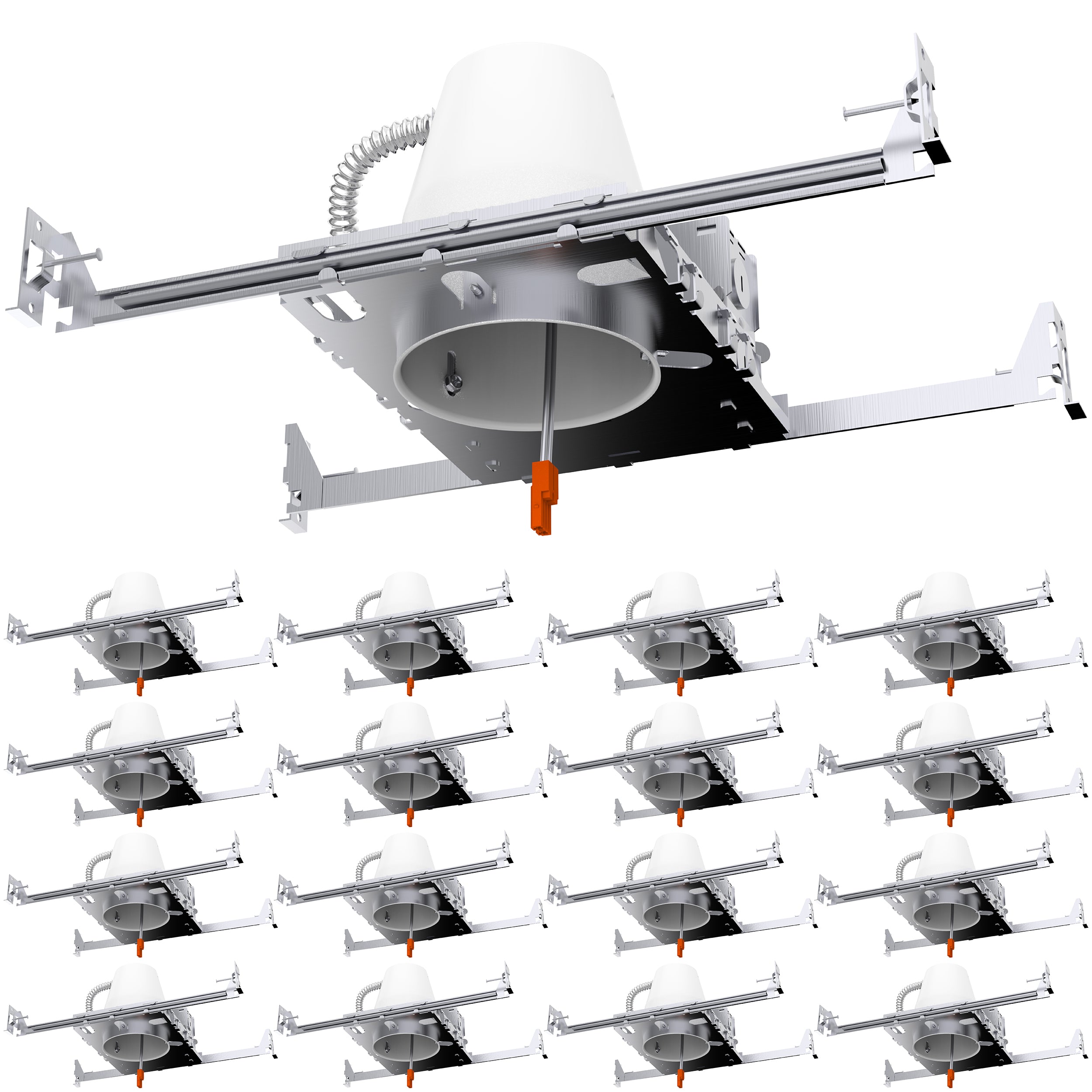 Recessed Lighting Can, 4 Inch, New Construction
