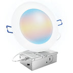Our LED slim downlights come equipped with a junction box which means they do not need a can. 