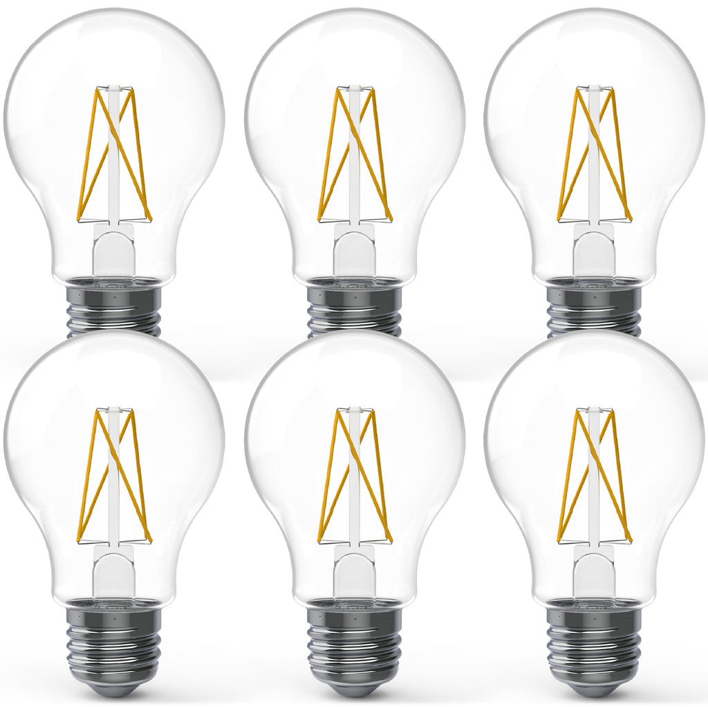 A19 LED Bulb, Filament, Dusk to Dawn Photocell, 9W, 850 Lumens