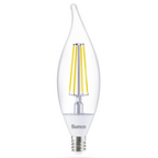 CA11 LED Candelabra Bulb, Dusk to Dawn Photocell, Filament, 500 Lumens