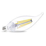 CA11 LED Candelabra Bulb, Dusk to Dawn Photocell, Filament, 500 Lumens