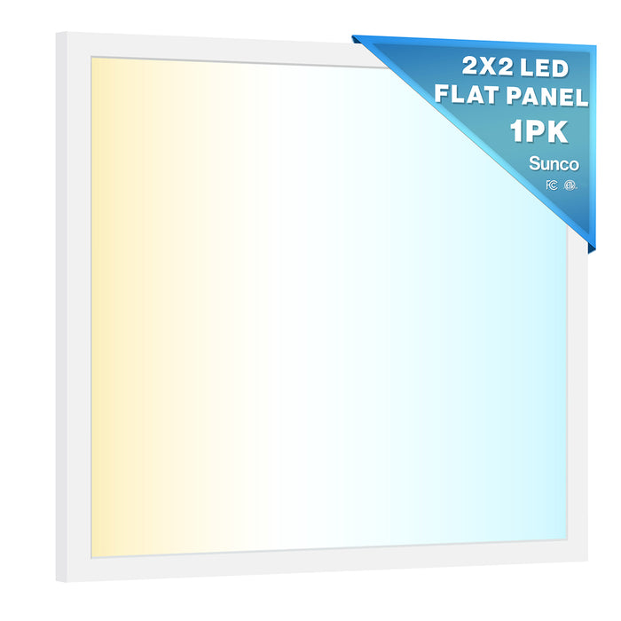 LED Ceiling Panel Light, 40W, 2x2, Selectable CCT, 4400 Lumens
