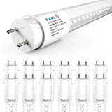 T8 LED Tube, 2ft, Clear Glass, Bypass, Type B, 10W, Single/Double Ended, 1200 Lumens