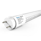 T8 High Lumen LED Tube, 4ft, Clear, Type B, 25W, Single/Double Ended, 3000 Lumens