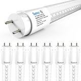 T8 LED Tube, 2ft, Clear Glass, Bypass, Type B, 10W, Single/Double Ended, 1200 Lumens