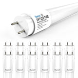 T8 LED Tube, 2ft, Frosted Glass, Bypass, Type B, 10W, Single/Double Ended, 1200 Lumens