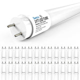 T8 LED Tube, 2ft, Frosted Glass, Bypass, Type B, 10W, Single/Double Ended, 1200 Lumens