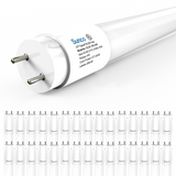 T8 LED Tube, 2ft, Frosted Glass, Bypass, Type B, 10W, Single/Double Ended, 1200 Lumens