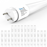 T8 LED Tube, 2ft, Frosted Glass, Bypass, Type B, 10W, Single/Double Ended, 1200 Lumens