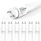 T8 LED Tube, 2ft, Frosted Glass, Bypass, Type B, 10W, Single/Double Ended, 1200 Lumens