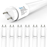 T8 LED Tube, 2ft, Frosted Glass, Bypass, Type B, 10W, Single/Double Ended, 1200 Lumens