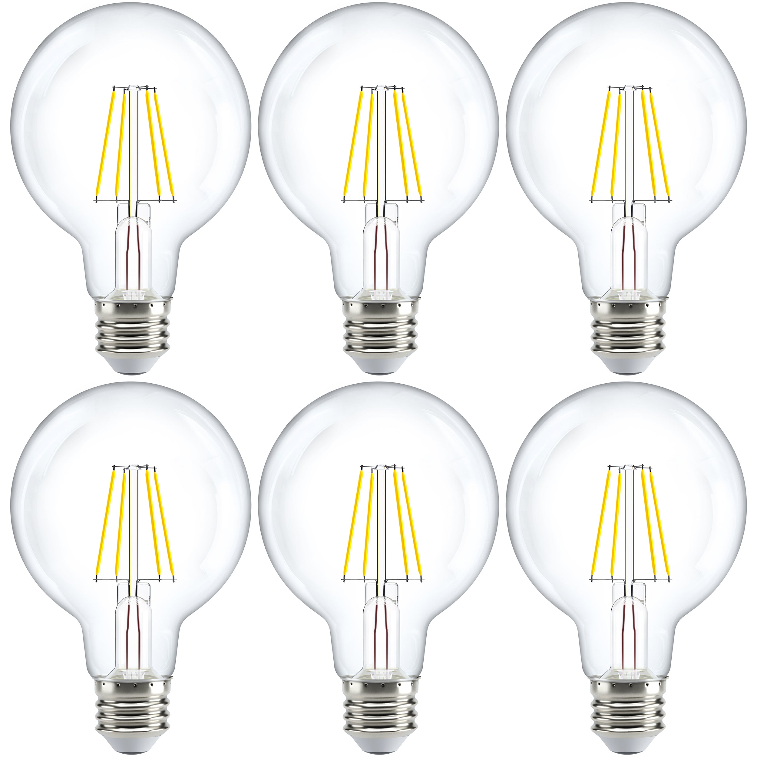 G25 LED Bulb, Filament, 500 Lumens