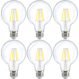 G25 LED Bulb, Filament, 500 Lumens