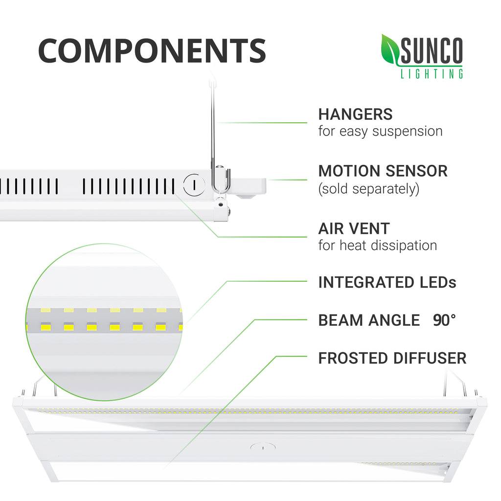 LED Linear High Bay, 2ft, 110W, 14850 Lumens
