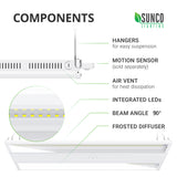 LED Linear High Bay, 2ft, 110W, 14850 Lumens