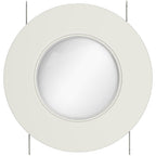 Recessed LED Retrofit Lighting, 5/6 Inch, Gimbal, 800 Lumens (Off White Trim)