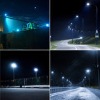 Shoebox LED 150W, Parking Lot, Type III, Dusk to Dawn Photocell, 21000 Lumens