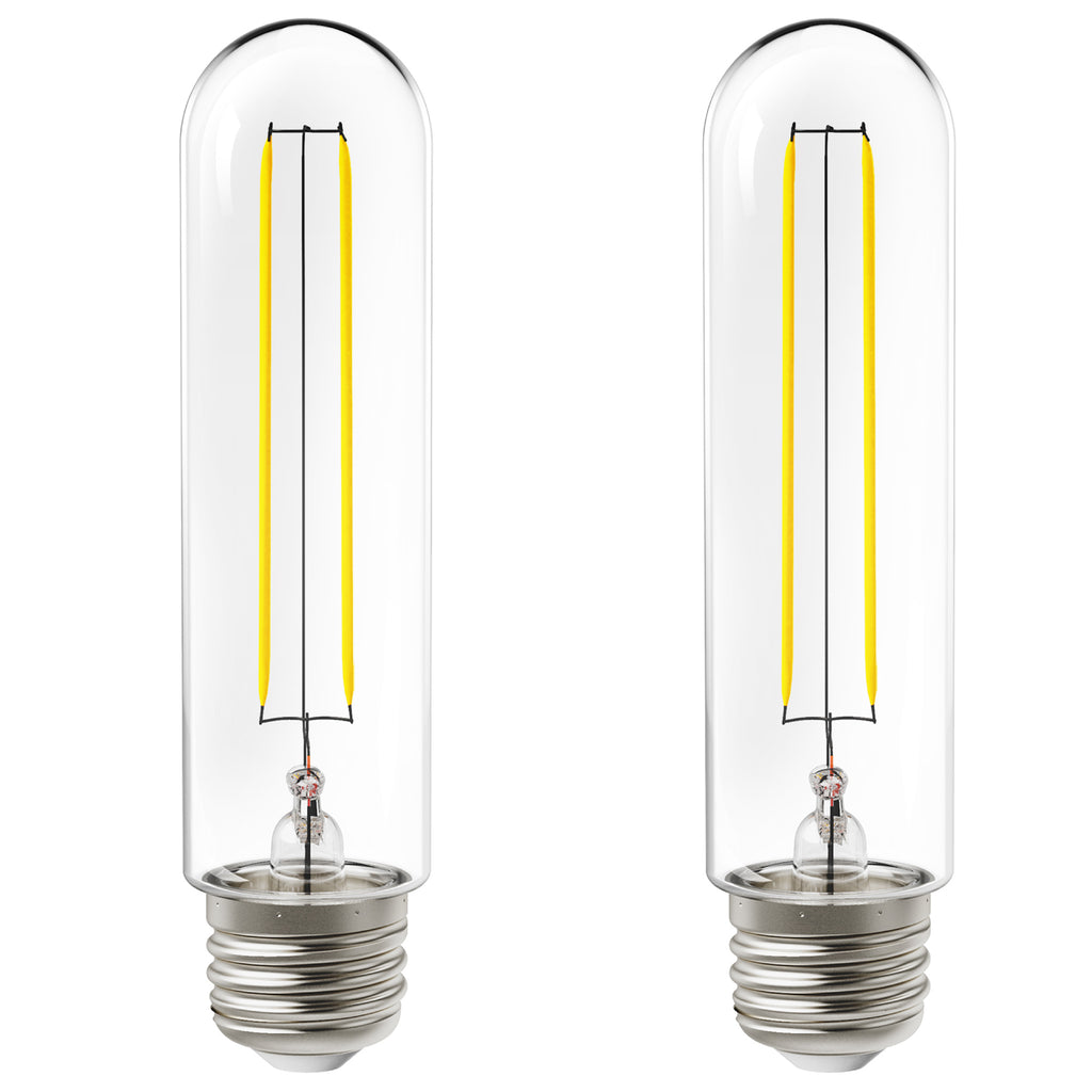 T10 LED Tubular Bulb, Dusk to Dawn Photocell, Filament, 450 Lumens