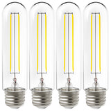 T10 LED Tubular Bulb, Dusk to Dawn Photocell, Filament, 450 Lumens