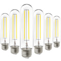 T10 LED Tubular Bulb, Dusk to Dawn Photocell, Filament, 450 Lumens