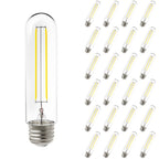 T10 LED Tubular Bulb, Dusk to Dawn Photocell, Filament, 450 Lumens