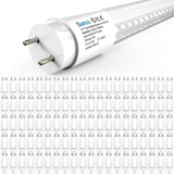 T8 LED Tube, 4ft, Clear, Bypass, Type B, 18W, Single/Double Ended, 2200 Lumens