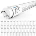 T8 LED Tube, 4ft, Clear, Bypass, Type B, 15W, Single/Double Ended, 1800 Lumens