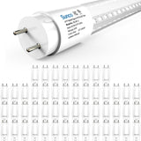 T8 LED Tube, 2ft, Clear Glass, Bypass, Type B, 10W, Single/Double Ended, 1200 Lumens