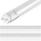 T8 LED Tube, 4ft, Frosted, Bypass, Type B, 18W, Single/Double Ended, 2200 Lumens