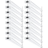LED Shop Light, 4ft, Utility, Frosted, Plug & Play, 4100 Lumens