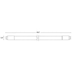 T5 LED Tube, 4ft, Frosted, Bypass, Type B, 25W, Single/Double Ended, Selectable CCT, 3500 Lumens