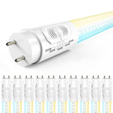 T8 LED Tubes, 4ft, Clear, Type B, Selectable CCT,  Single /Double Ended 18W, 2200 Lumens