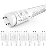 T8 LED Tubes, 4ft, Clear, Type B, Selectable CCT,  Single /Double Ended 18W, 2200 Lumens