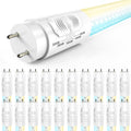 T8 LED Tubes, 4ft, Clear, Type B, Selectable CCT,  Single /Double Ended 18W, 2200 Lumens