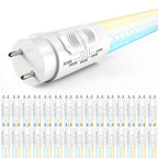 T8 LED Tubes, 4ft, Clear, Type B, Selectable CCT,  Single /Double Ended 18W, 2200 Lumens