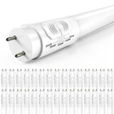 T8 LED Tubes, 4ft, Frosted, Type B, Selectable CCT,  Single /Double Ended 18W, 2200 Lumens