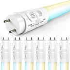 T8 LED Tubes, 4ft, Frosted, Type B, Selectable CCT,  Single /Double Ended 18W, 2200 Lumens
