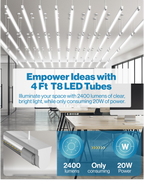 Illuminate your space with 2400 Lumens of clear, bright light, while consuming 20W of power.